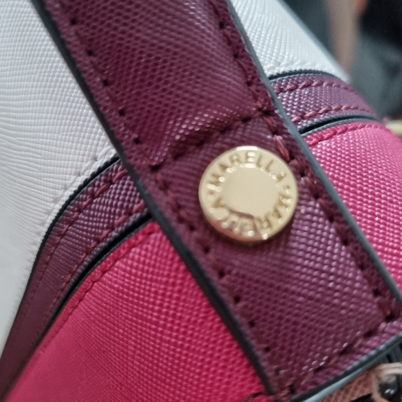 Marella Grained Leather Shoulder Bag multi changeable looks with Shoulder strap - Picture 9 of 11